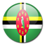 Billig Telefonieren Dominica - Flagge Dominica
